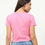 Thumbnail: Women Plain Light Pink Crop Top