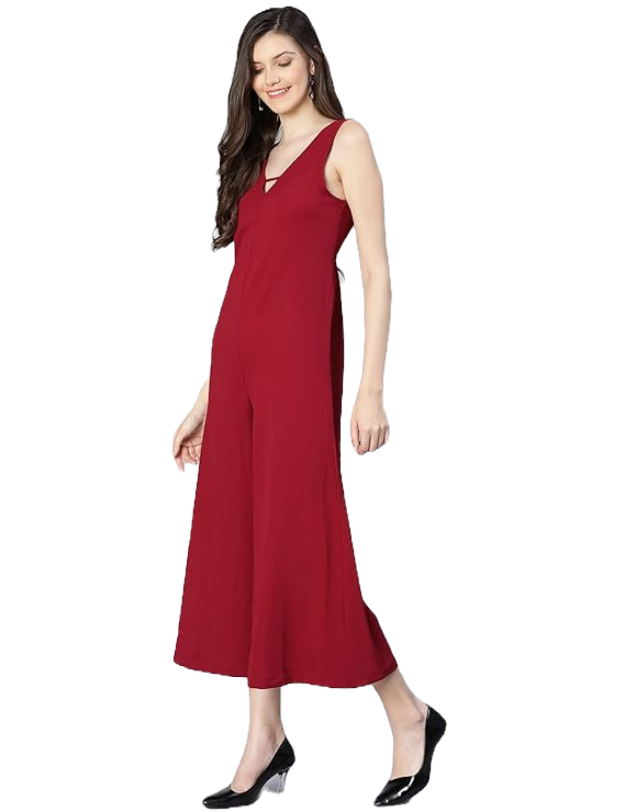 Thumbnail: Black Floral Printed Women’s Casual Jumpsuit