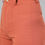Thumbnail: Women Polyester Solid Orange Trousers