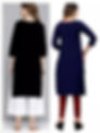 2-Combo Classic Multi Crepe 3/4 Sleeves Kurta