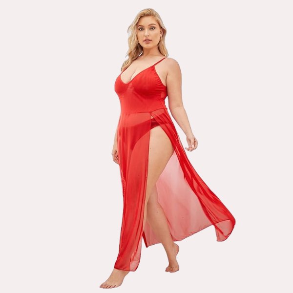 Thumbnail: 2-Soft Elegant Lace Seductive Nightgown