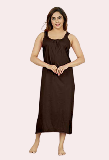 Thumbnail: Women's Long Cotton Nightgown Slip