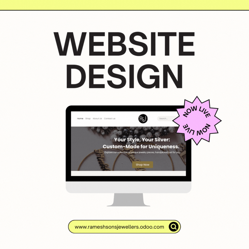 Neon Retro Stars Marketing Mockup Website Instagram Post