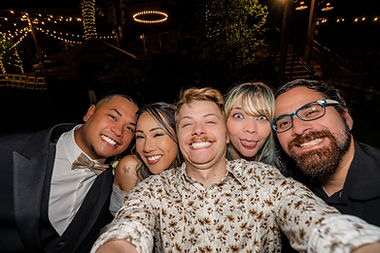 Selfie with the couple and Ebullient Memories team