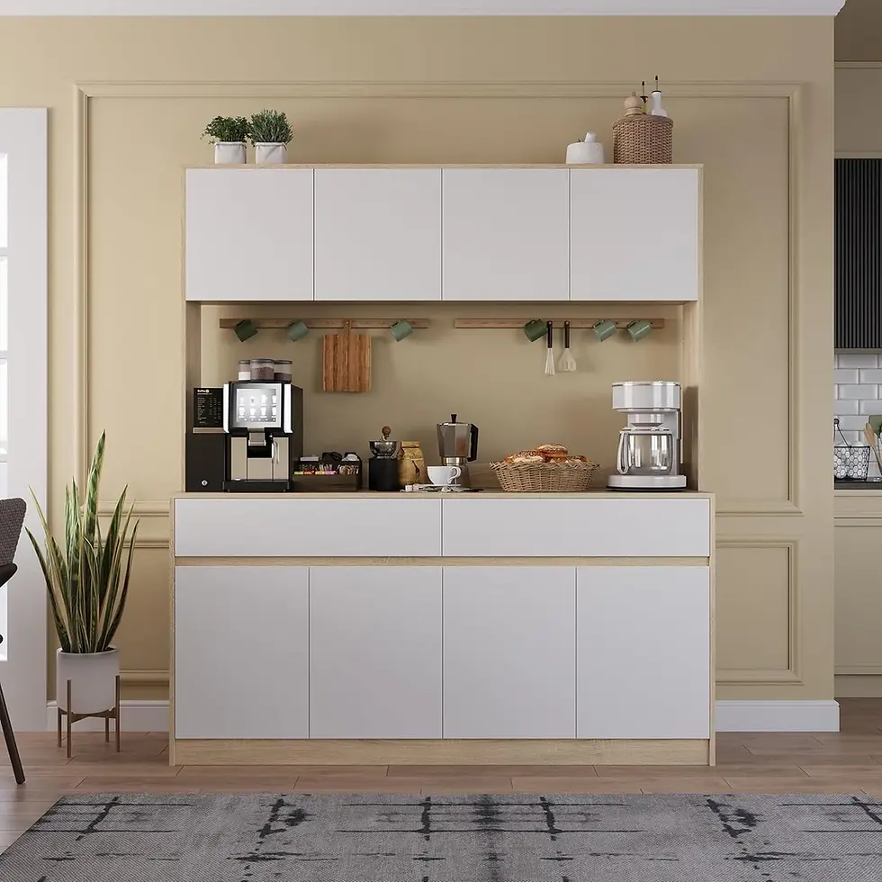 Kitchen Hutch Storage Cabinet (63")