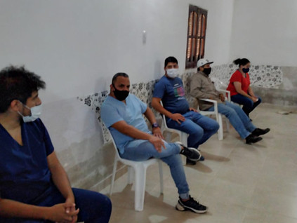2021 Enero, Primera Jornada de vacunación Covid-19 en el Hospital de La Cañada, Santiago del Estero.