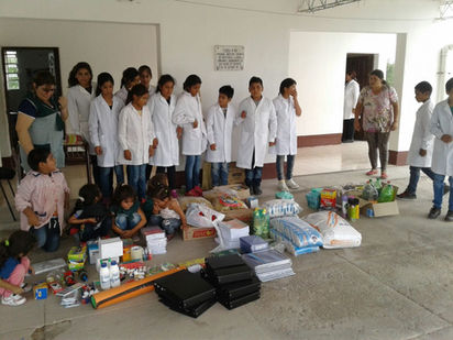 2017 Marzo, en la escuela de Yacu Hurmana