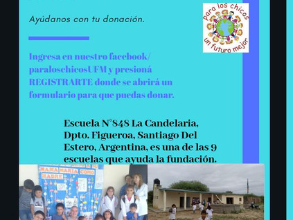 2020 Abril, Escuela N° 848 Nuestra Señora de la Candelaria.