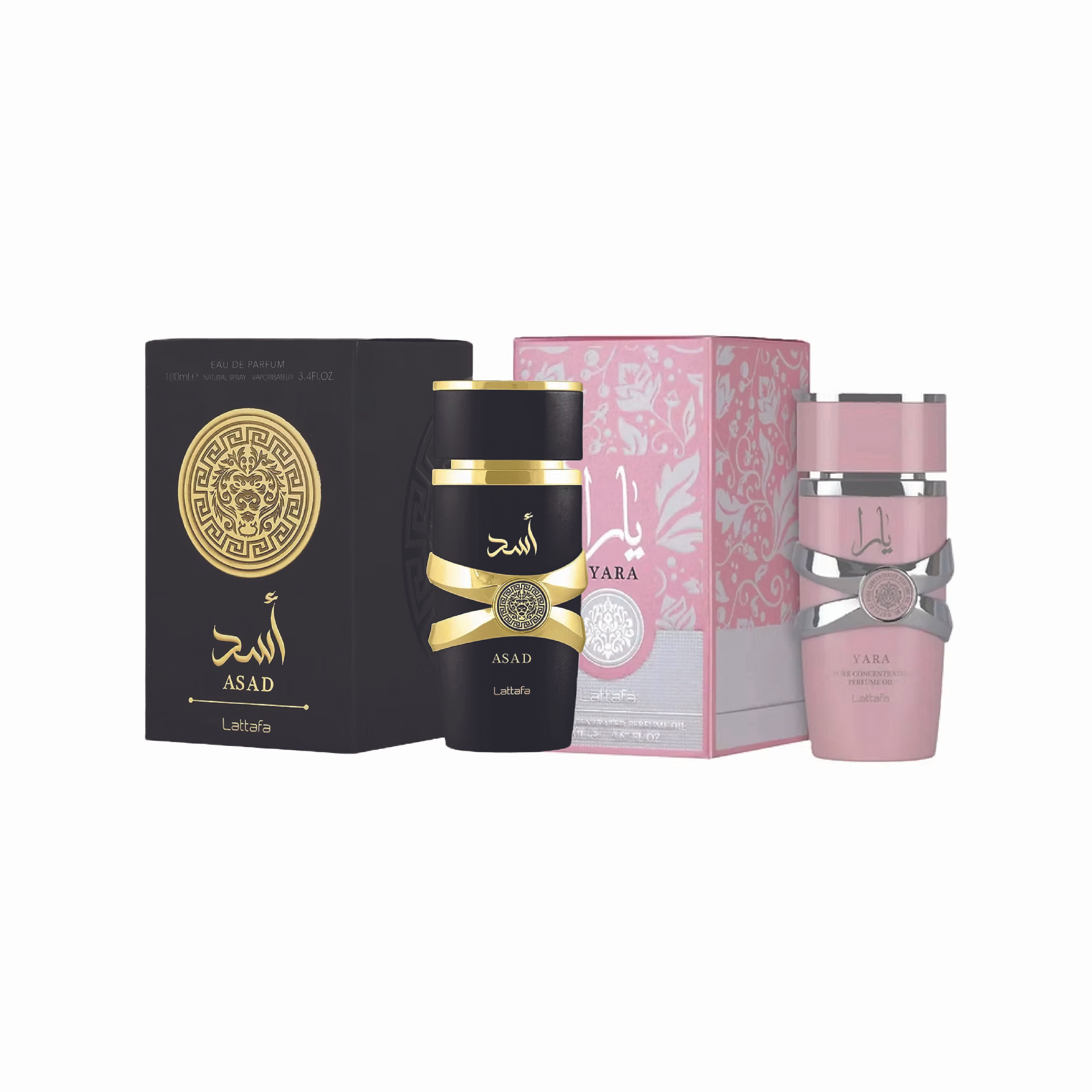 Lattafa Asad and Yara 100ml Bundle