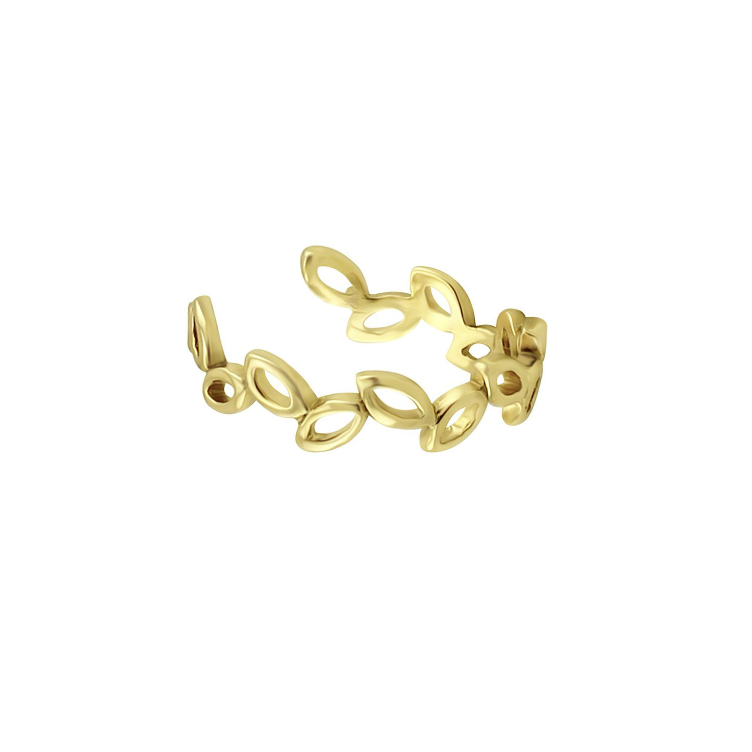 Gold Vermeil Willow 13mm Ear Cuff (Conch Area)
