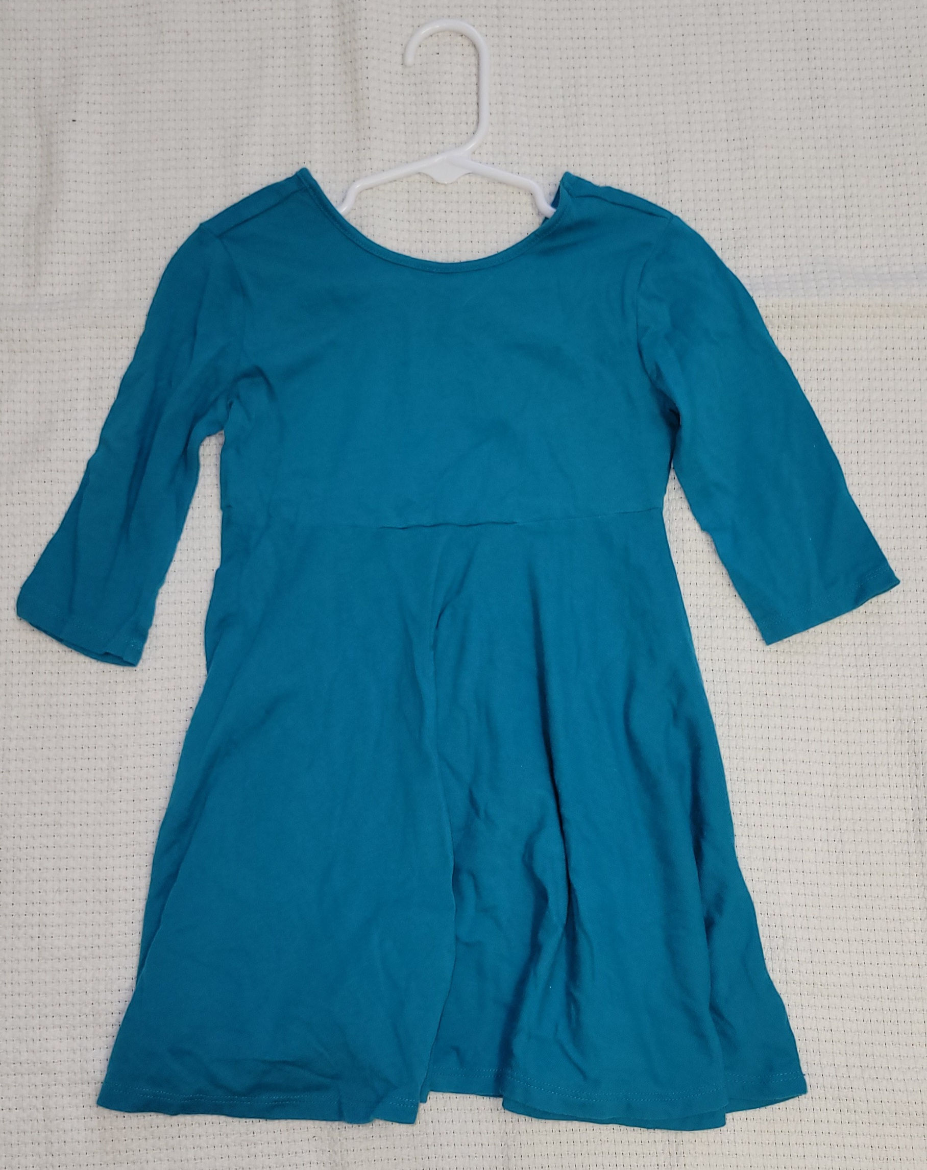 Teal Long Sleeve Dress