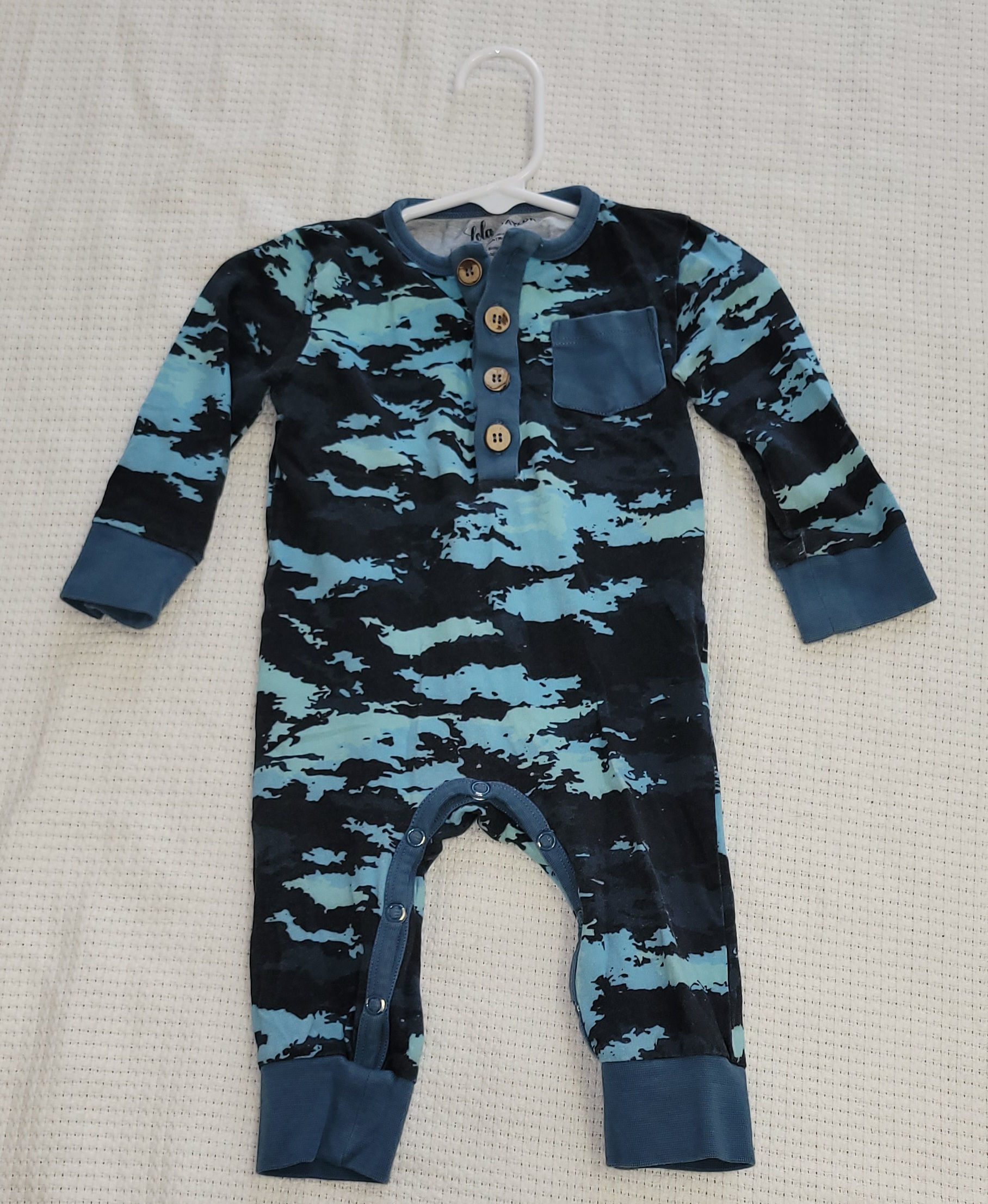 Blue Camo Onesie 