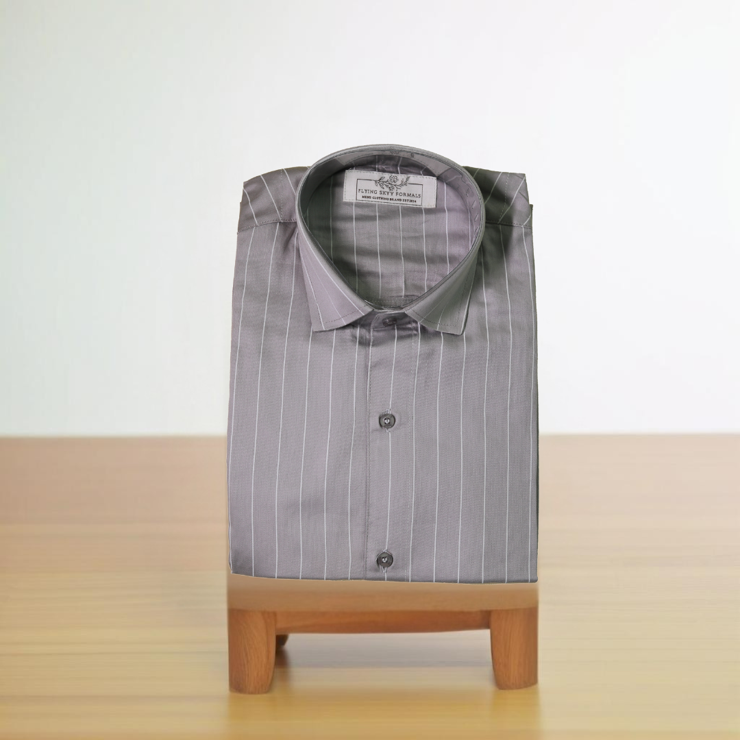 Formal Shirt - Graphite Elegance