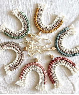 Macrame rainbows