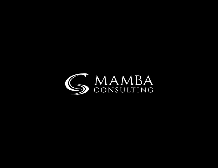 Mamba logo design  2 white on black b..p