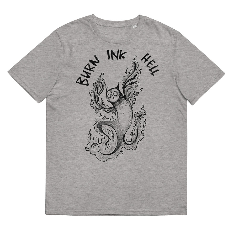 Tatt.oowl T-shirt - Grey UNISEX