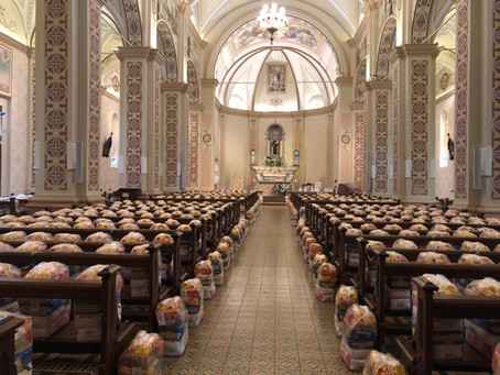 Casa Pão dos Pobres da Paróquia Santo Antônio recebe mais de 23 toneladas de alimentos