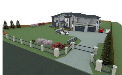 Traditional contemporary house