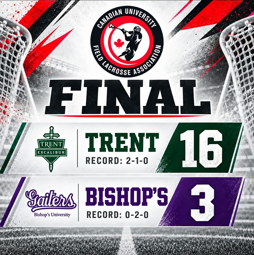 Tardiff’s Five-Goal Performance Powers Trent Past Bishop’s