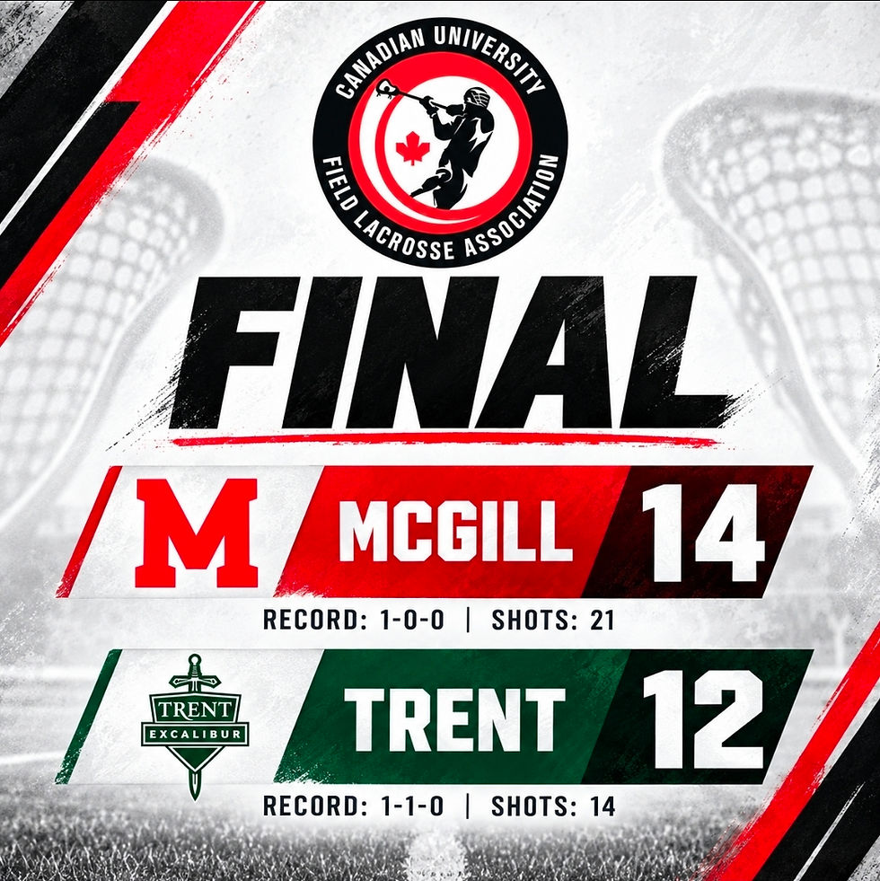 McGill Holds Off Late Trent Rally for 14-12 Victory