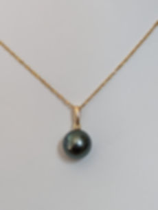 Pendentif Or jaune perle de Tahiti