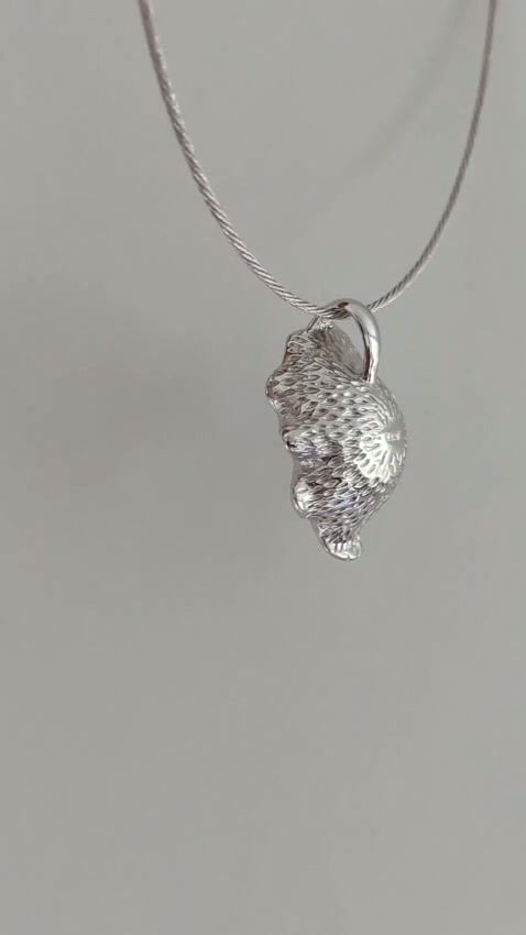 Miniature : Pendentif coquillage en argent et perle de Tahiti 