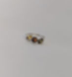 Miniature : Bague3 ambres vert et Miel entrelacées en Argent