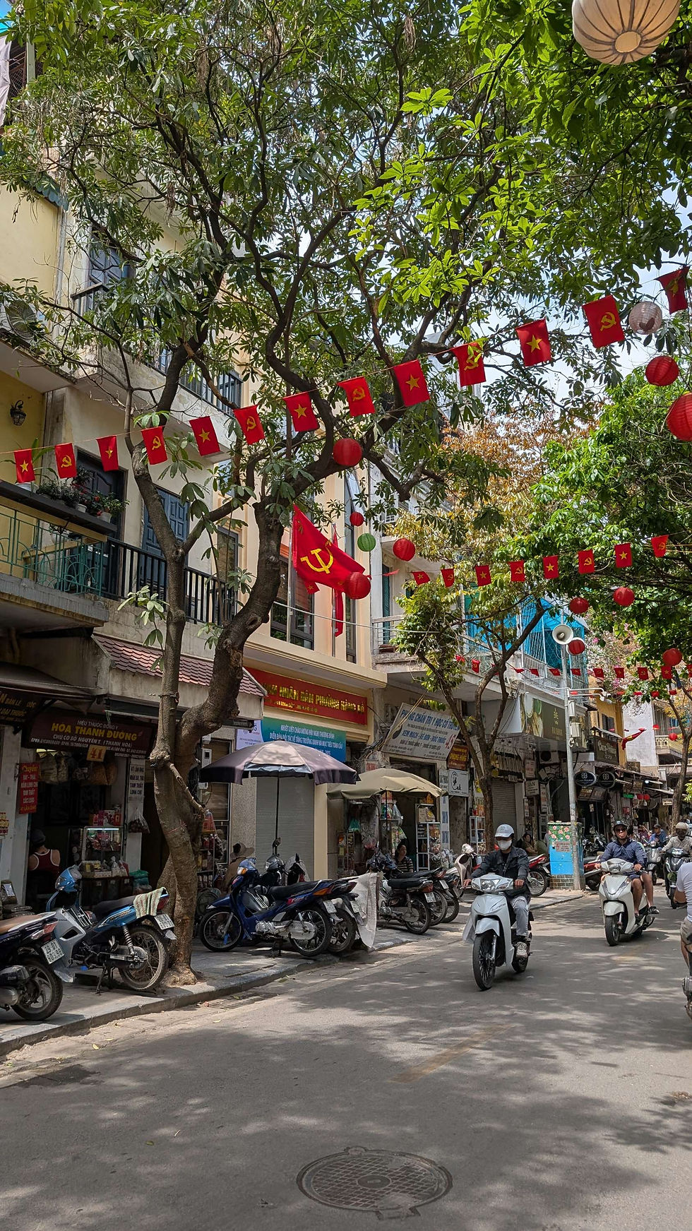 Strada del centro di Hanoi