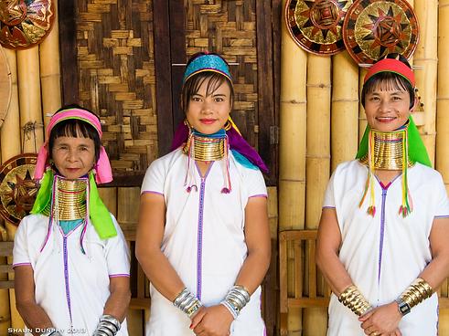 Le donne giraffa in Thailandia