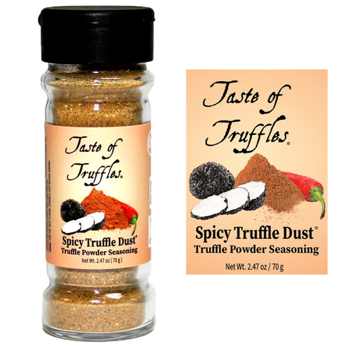Spicy Black Truffle Dust® Seasoning Spicy Black Truffle Powder Taste of Truffles
