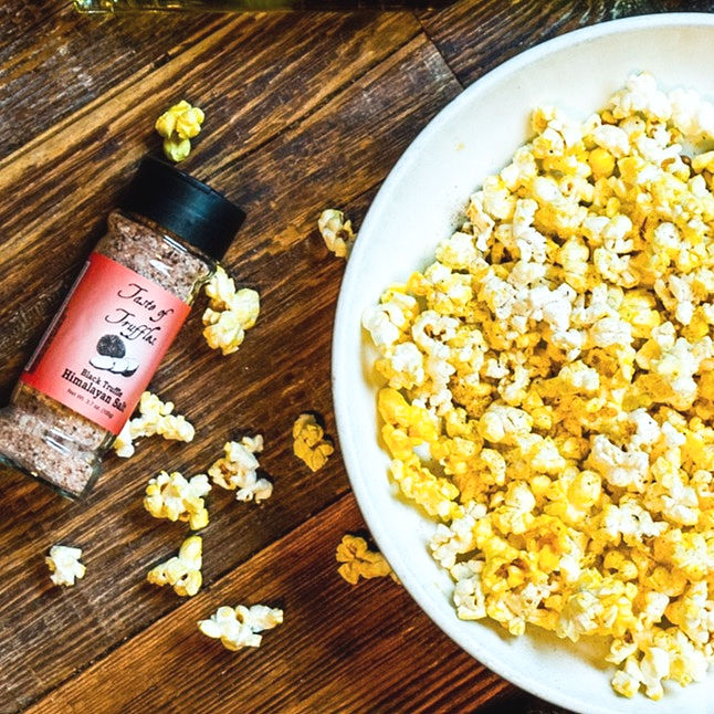 Thumbnail: Black Truffle Himalayan Pink Salt 14%  - 4.1 oz (115g)