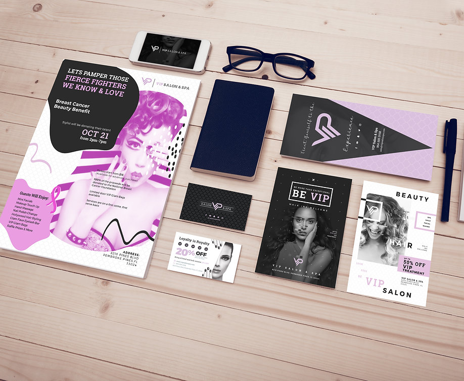 VIP Salon & Spa Flyers