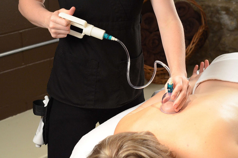 Cupping therapy and massage
