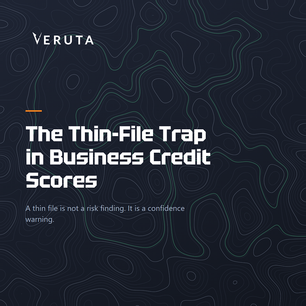 The Thin-File Trap in Business Credit Scores