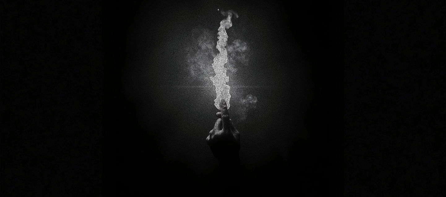 spark of fire about to ignite. A cinematic, hyper-detailed, monochrome image using a white