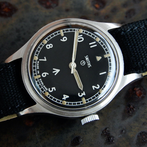 Smiths W10 British Military Watch Made In England Navy 6645 Issued