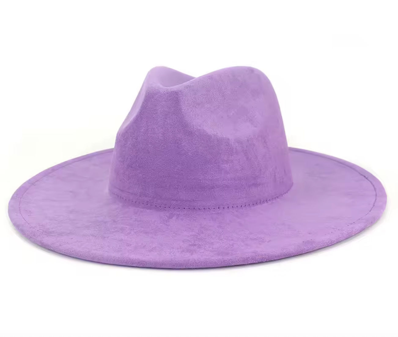 Fedora Violet en daim