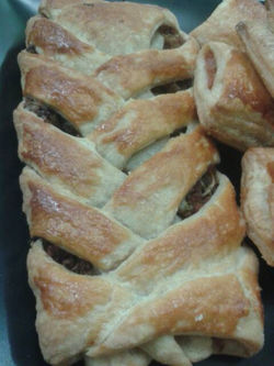 Pastelito trenzado