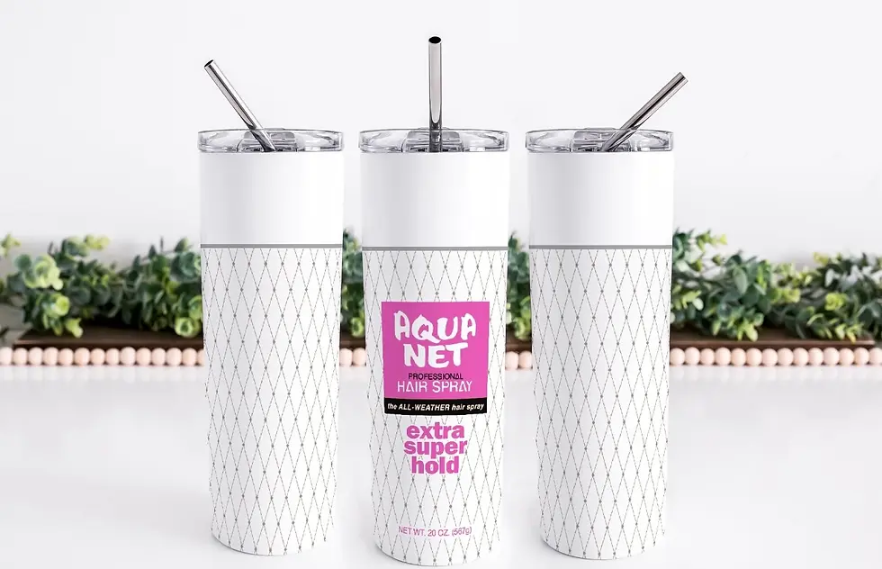 80s Hairspray Aquanet Tumbler