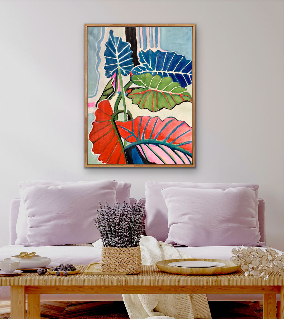 Thumbnail: Alocasia, lumière d'automne (Alocasia, autumn light)