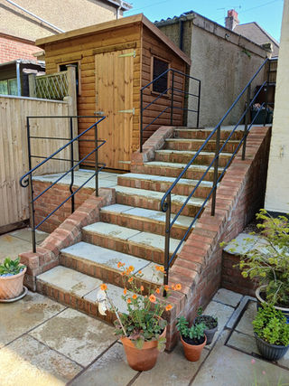 Hand forged railing