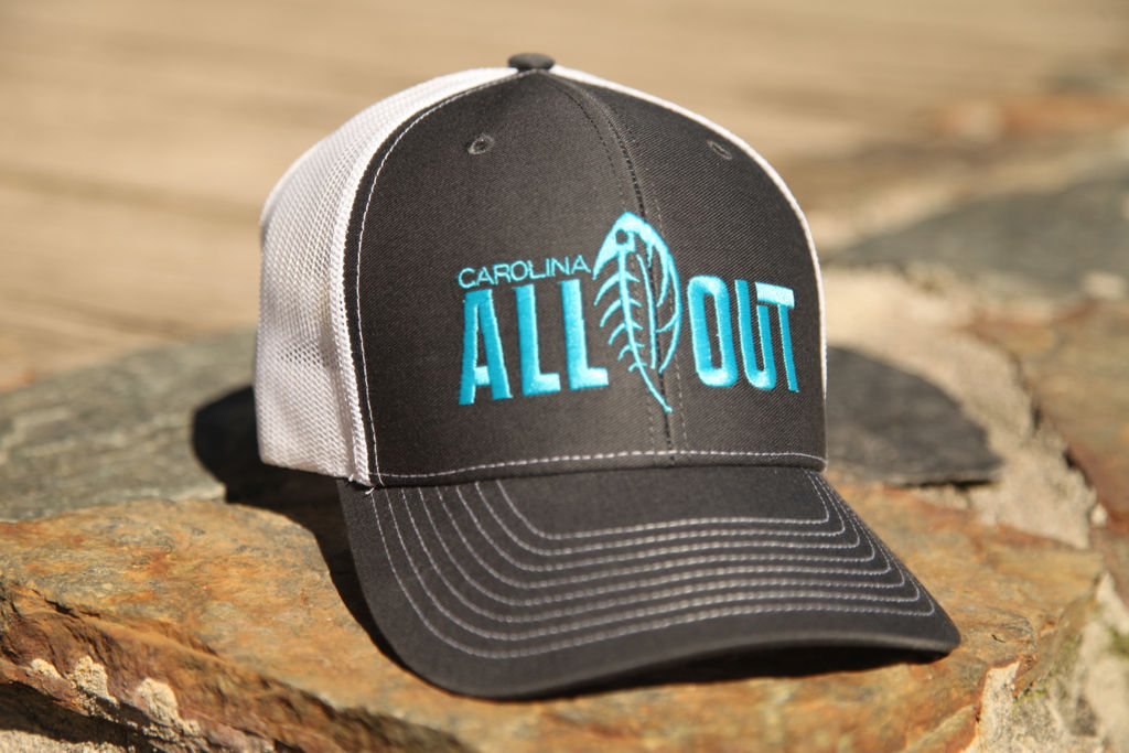 CAO Charcoal/ White w/ Turquoise Emb Cap