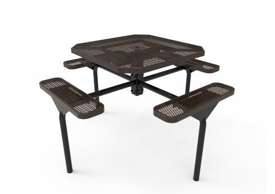 Thumbnail: Octagon Nexus Pedestal Table with Diamond Pattern