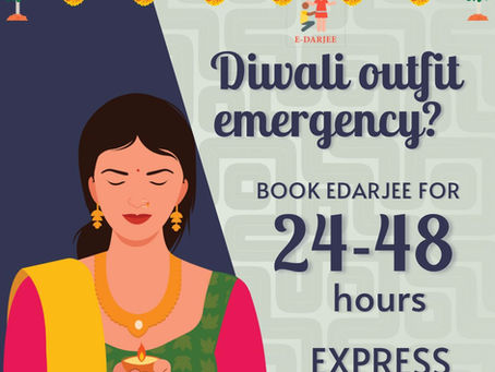 Still Not Ready for Diwali? Get Your Outfit Stitched in Just 2 Days with EDarjee!