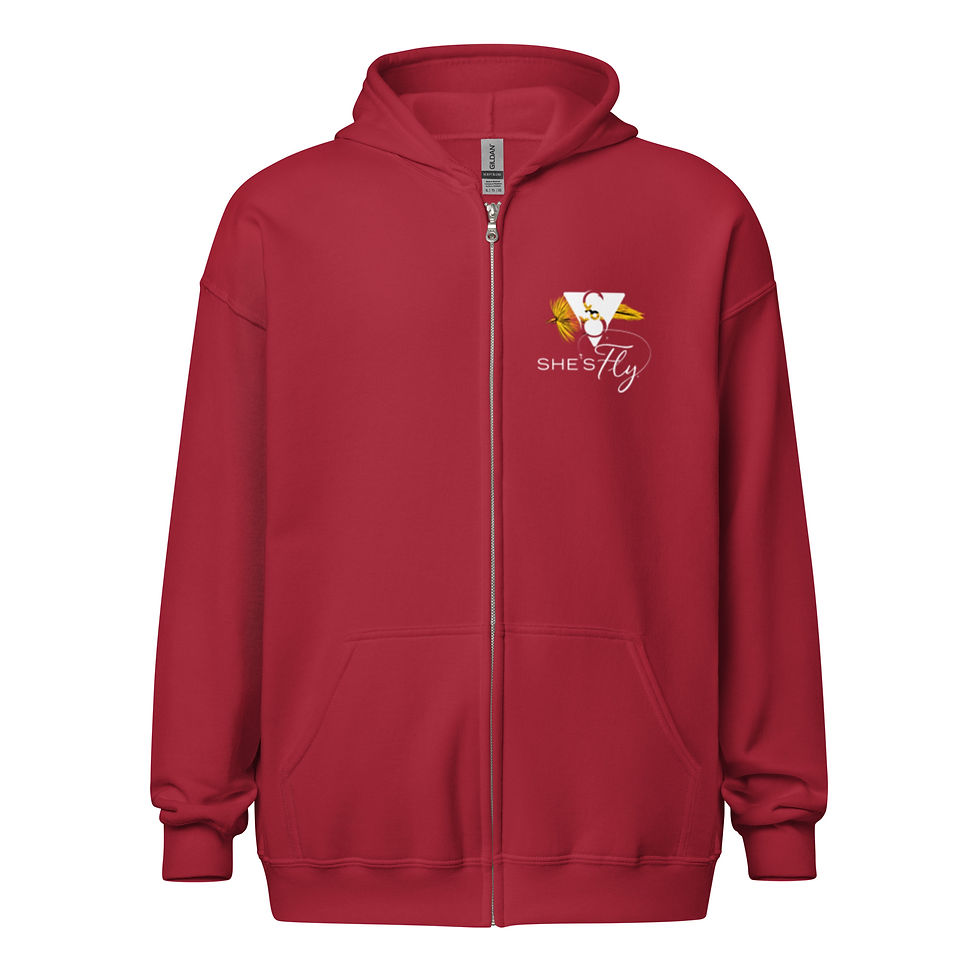 Thumbnail: She's Fly Custom Molly Box Unisex Heavy Blend Zip Hoodie