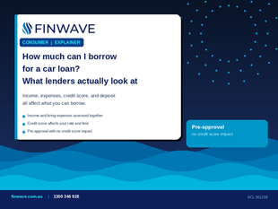 Finwave Finance guide to car loan borrowing capacity in Australia