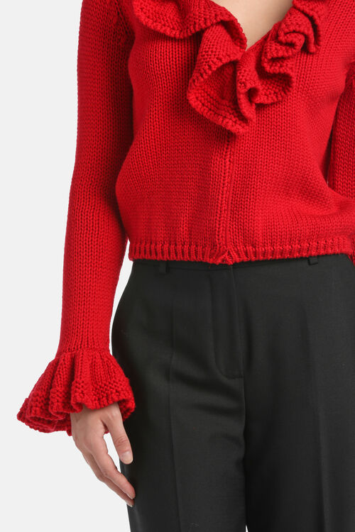 Thumbnail: Maniago Cardigan with ruffles – Fashion Show