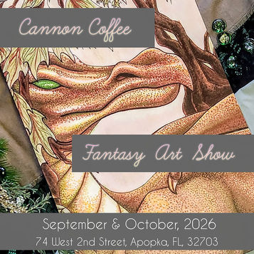 Fantasy Art Show at Cannon Coffee (Sept. & Oct., 2026)