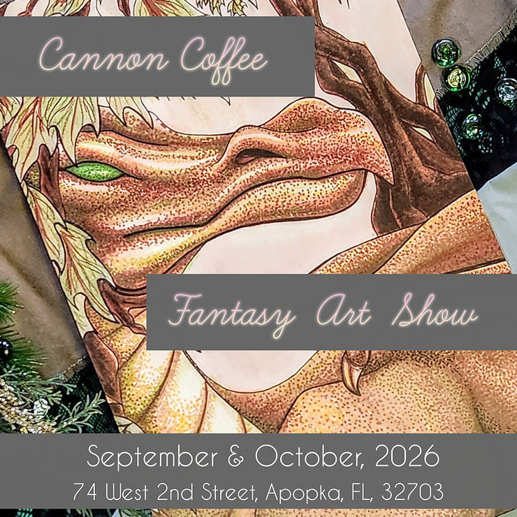 Fantasy Art Show at Cannon Coffee (Sept. & Oct., 2026)