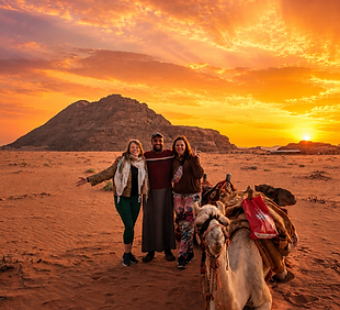Sunset Camel Ride Wadi Rum Cave Camping
